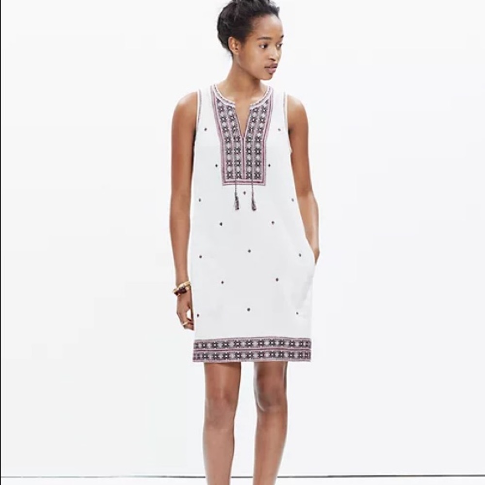 Madewell Women’s Embroidered Suncoast Dress Sz 6